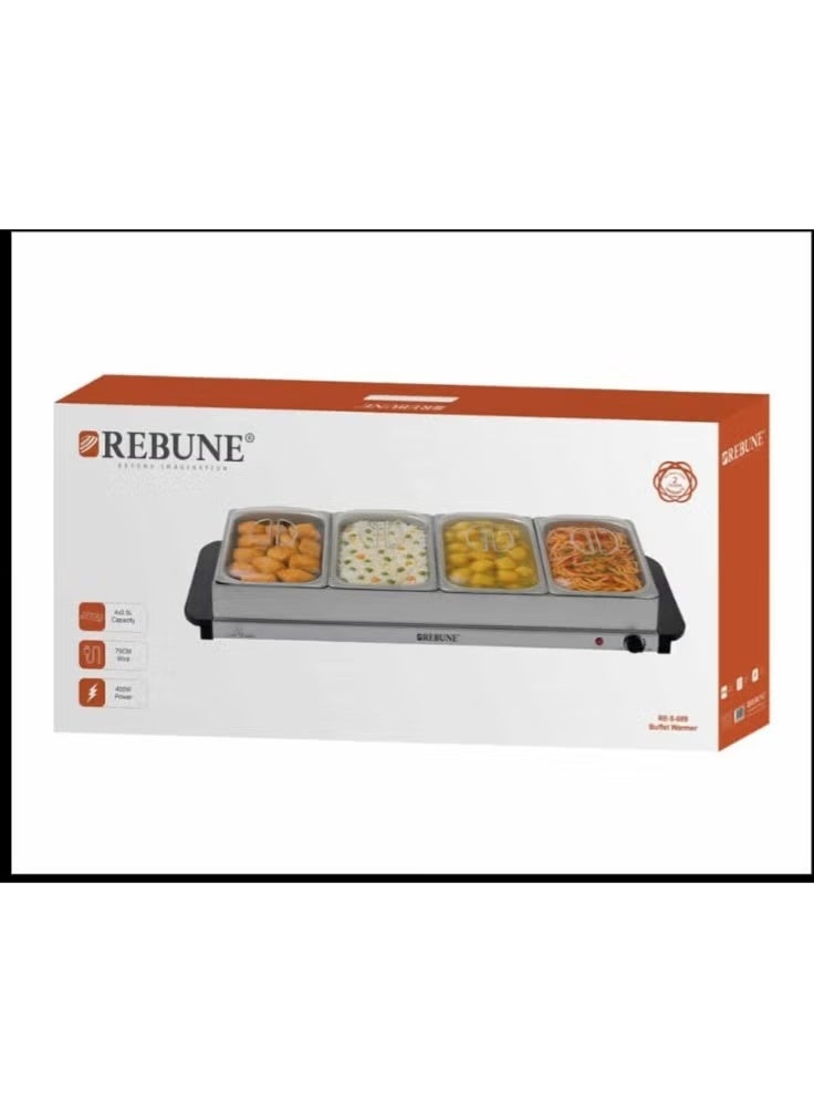 REBUNE 4-burner buffet heater - Image 1